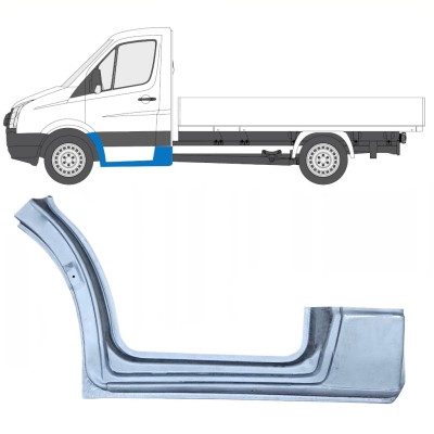 Bagskærmsreparationspanel med dørpanel reparationsplade til Volkswagen Crafter 2005-2017 / Venstre 13839