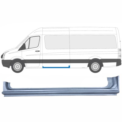 Reparationspanel til skydedør til Volkswagen Crafter 2005-2017 / Venstre 13432