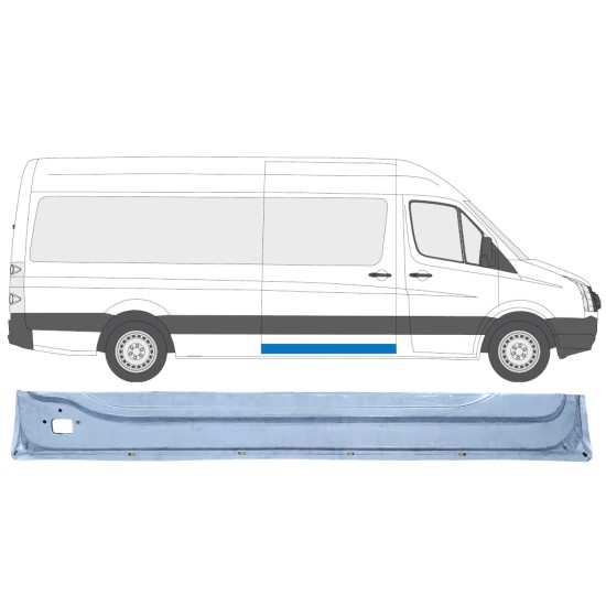 Reparationspanel til skydedør indvendig til Volkswagen Crafter 2005-2017 / Højre 13992