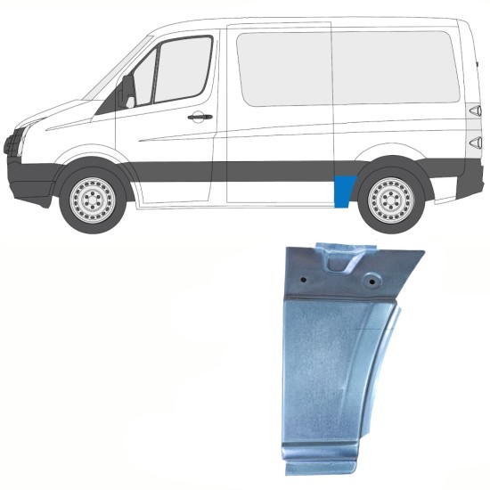 Bagskærm reparationspanel til Volkswagen Crafter 2005-2017 / Venstre 13940