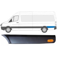 Stødliste til bagskærm bag hjulet med lampe til Volkswagen Crafter 2005-2017 / Venstre / Sæt 13996