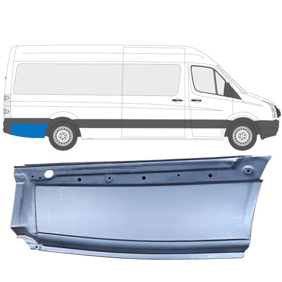 Bagskærm reparationspanel til Volkswagen Crafter 2005-2017 / Højre 13451