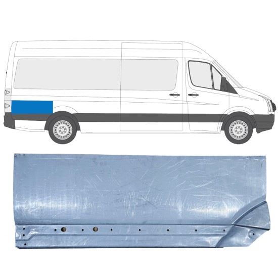 Reparationspanel til bagskærm bageste del til Volkswagen Crafter 2005-2017 / Højre 13894