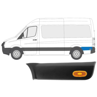 Stødliste til bagskærm med lampe til Volkswagen Crafter 2005-2017 / Venstre / Sæt 14149