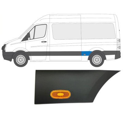 Stødliste til bagskærm med lampe til Volkswagen Crafter 2005-2017 / Venstre / Sæt 14089