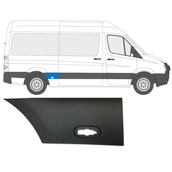 Pynteliste til bagskærm til Volkswagen Crafter 2005-2017 / Højre 13822