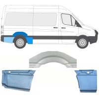 Bagskærm reparationspanel til Volkswagen Crafter 2005-2017 / Højre / Sæt 13941