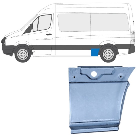 Bagskærm reparationspanel til Volkswagen Crafter 2005-2017 / Venstre 13450