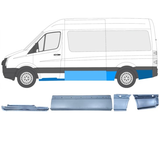 Reparationspanel sæt til Volkswagen Crafter 2005-2017 / Venstre / 14503