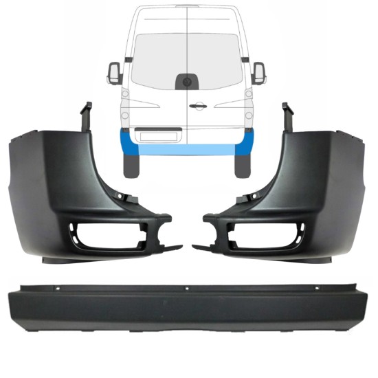 Bagkofanger til Volkswagen Crafter 2005-2017 / Sæt 15554