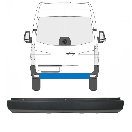 Bagkofanger til Volkswagen Crafter 2005-2017 15550