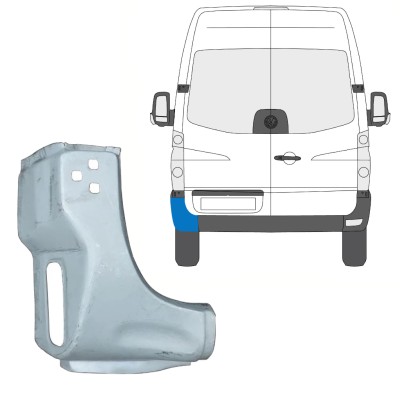 Reparationspanel til bageste hjørne til Volkswagen Crafter 2005-2017 / Venstre 15505