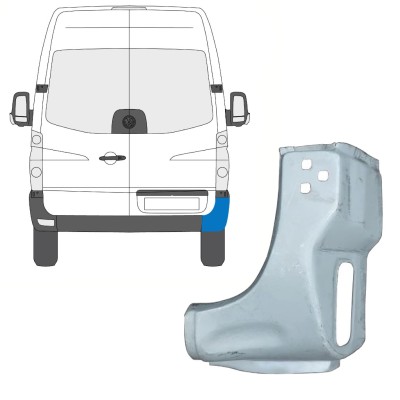 Reparationspanel til bageste hjørne til Volkswagen Crafter 2005-2017 / Højre 15506