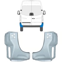 Reparationspanel til bageste hjørne til Volkswagen Crafter 2005-2017 / Venstre+Højre / Sæt 15507