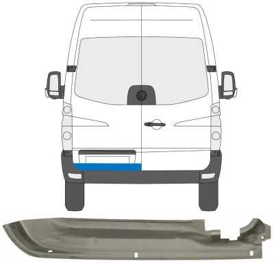 Reparationsplade til bagdør til Volkswagen Crafter 2005-2017 / Venstre 13438