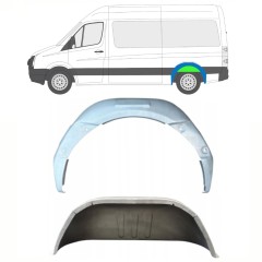 Bag hjulkasse indvendig reparationsplade til Volkswagen Crafter 2005-2017 / Venstre / Sæt 14322