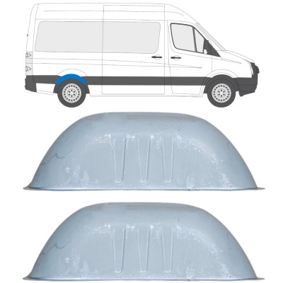 Bagerste hjulkasse til Volkswagen Crafter 2005-2017 / Sæt 14283