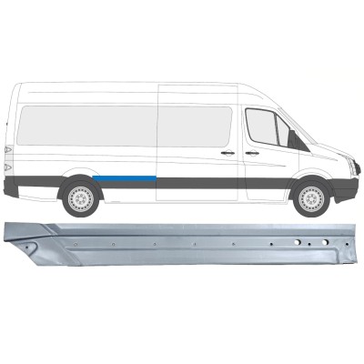 Bagskærm reparationspanel til Volkswagen Crafter 2005-2017 / Højre 14332