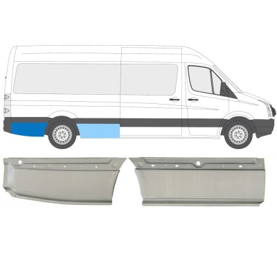 Bagskærm reparationspanel til Volkswagen Crafter 2005-2017 / Højre / Sæt 14128