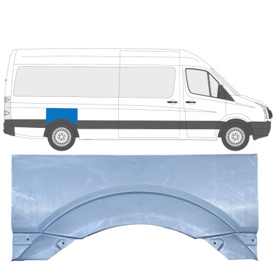Bagskærm reparationspanel til Volkswagen Crafter 2005-2017 / Højre 13440