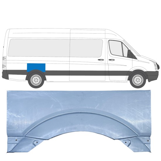 Bagskærm reparationspanel til Volkswagen Crafter 2005-2017 / Højre 13440