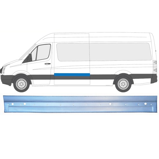 Sideplade til Volkswagen Crafter 2005-2017 / Venstre 16136