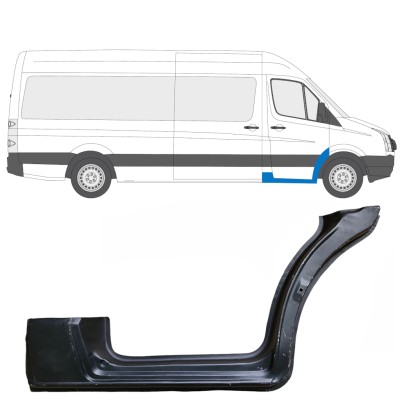 Reparationsdel til forreste dørtrin til Volkswagen Crafter 2005-2017 / Højre 13442