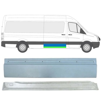 Reparationsplade til skydedør til Volkswagen Crafter 2005-2017 / Højre / Sæt 13474