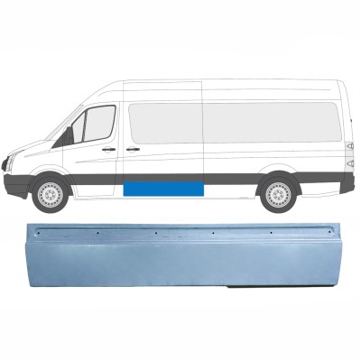 Reparationspanel til skydedør udvendig til Volkswagen Crafter 2005-2017 / Venstre = Højre (symmetrisk) 13511