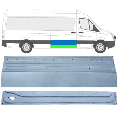 Reparationsplade skydedør indre og ydre til Volkswagen Crafter 2005-2017 / Højre / Sæt 14319