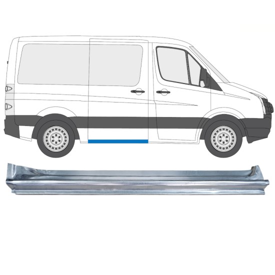 Reparationspanel til skydedør til Volkswagen Crafter 2005-2017 / Højre 14374