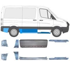 Reparationspanel sæt til Volkswagen Crafter 2005-2017 / Venstre+Højre / 15592