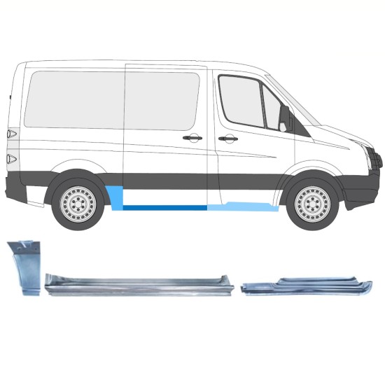 Reparationspanel sæt til Volkswagen Crafter 2005-2017 / Højre / 15604