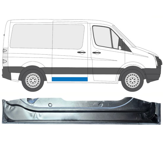 Reparationspanel til skydedørstærskel indvendig til Volkswagen Crafter 2005-2017 / Højre 15872