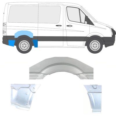 Bagskærm reparationspanel til Volkswagen Crafter 2005-2017 / Højre / Sæt 14204