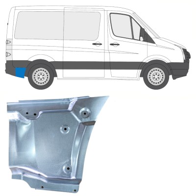 Bagskærm reparationspanel til Volkswagen Crafter 2005-2017 / Højre 15513