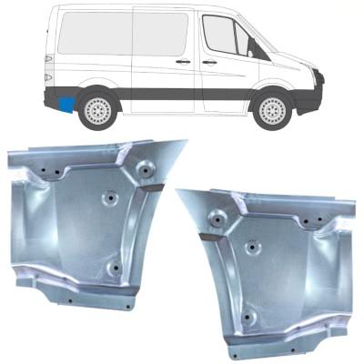 Bagskærm reparationspanel til Volkswagen Crafter 2005-2017 / Venstre+Højre / Sæt 15523