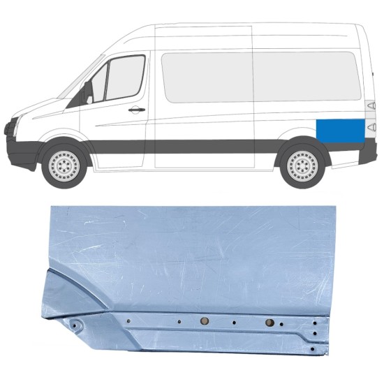 Bagskærm reparationspanel til Volkswagen Crafter 2005-2017 / Venstre 14202