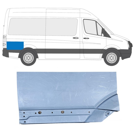 Bagskærm reparationspanel til Volkswagen Crafter 2005-2017 / Højre 14201