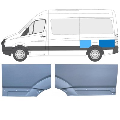 Bagskærm reparationspanel til Volkswagen Crafter 2005-2017 / Venstre / Sæt 15517