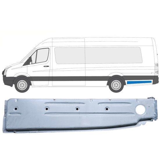 Indre reparationsplade til bagskærm til Volkswagen Crafter 2005-2017 / Venstre 14376