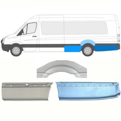 Bagskærm reparationspanel til Volkswagen Crafter 2005-2017 / Venstre / Sæt 13946