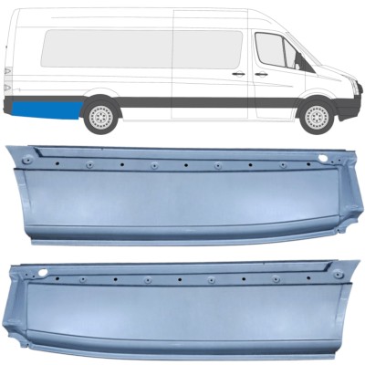 Bagskærm reparationspanel til Volkswagen Crafter 2005-2017 / Venstre+Højre / Sæt 14359