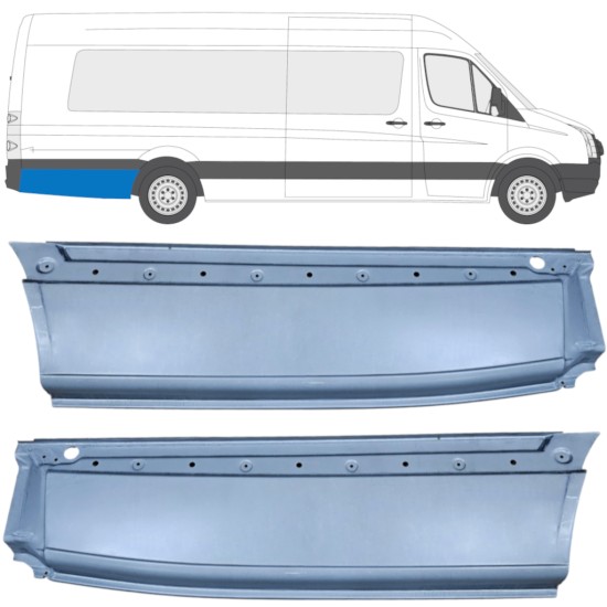 Bagskærm reparationspanel til Volkswagen Crafter 2005-2017 / Venstre+Højre / Sæt 14359