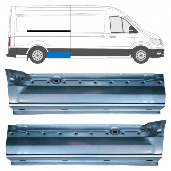 Bagskærm reparationspanel til Volkswagen Crafter / MAN THE 2017- / LWB / Sæt 11600