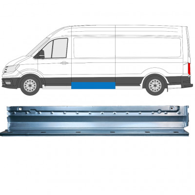 Sideplade med huller til liste til Volkswagen Crafter / MAN THE 2017-  / Venstre 11604