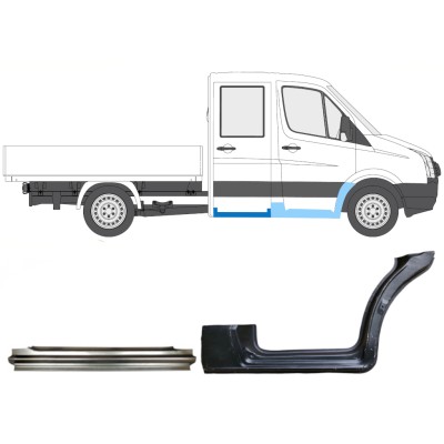 Reparationspanel sæt til Volkswagen Crafter 2005-2017 / Højre / 15538