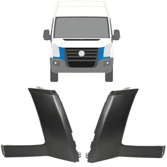 Under forlygte liste til Volkswagen Crafter 2005-2011 / Venstre+Højre / Sæt 16856