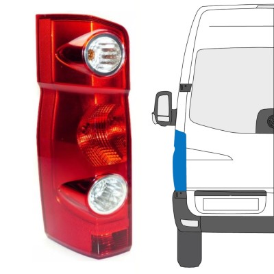 Baglygte til Volkswagen Crafter 2005-2017 / Venstre 15573