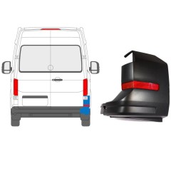 Bageste stødfangerhjørne med reflekslampe til MAN TGE 2016- / Højre 15201